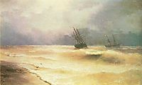 Surf near coast of Crimea, 1892, aivazovsky