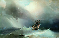 The Tempest , 1851, aivazovsky