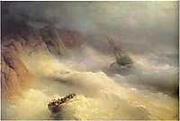 Tempest by cape Aiya, 1875, aivazovsky