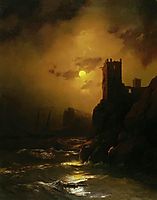 Tower. Shipwreck, 1847, aivazovsky