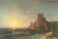 Towers on the Rock Near Bosporus, 1853, aivazovsky