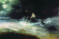 Travel of Poseidon by sea, 1894, aivazovsky
