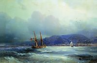 Trebizond from the Sea, 1856, aivazovsky