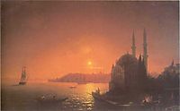 View of Constantinople by Moonlight, 1846, aivazovsky