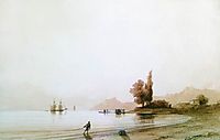View on rocky coast, 1845, aivazovsky