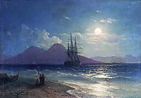 View of the sea at night, 1873, aivazovsky