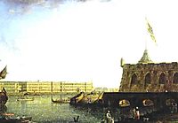 View of the Fortress of St. Peter and Paul and the Palace Embankmant, 1799, alekseyev