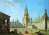 View from the Kremlin-s Spassky Gate, 1800, alekseyev