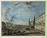 View of the Kremlin from the Troitsky Gate, c.1815, alekseyev