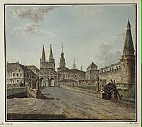 View of Voskresenskiye (Resurrection) and Nikolskiye Gates, c.1805, alekseyev
