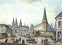 View of Voskresenskiye (Resurrection) and Nikolskiye Gates, c.1805, alekseyev