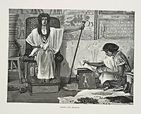 Depiction of Joseph reading to the Pharaoh, 1878, almatadema