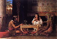 Egyptian Chess Players, 1865, almatadema