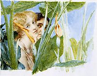 In Beauty s Bloom (unfinished), 1911, almatadema