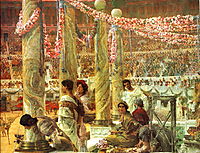 Caracalla and Geta. A Bear Fight in the Coliseum, 1909, almatadema