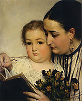 Portrait of Mme Bonnefoy and M. Puttemans, 1867, almatadema