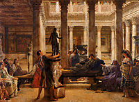 A Roman Art Lover, 1870, almatadema