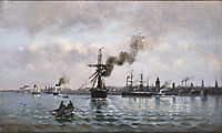 Port of Copenhagen, 1874, altamouras