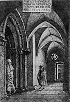 The Entrance Hall of the Regensburg Synagogue, 1519, altdorfer