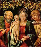 Holy Family with an Angel, 1515, altdorfer