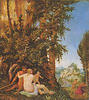 Landscape with Satyrfamilie, 1507, altdorfer