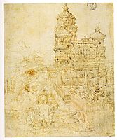 Overall sketch of the picture Susanna and the Elders, 1526, altdorfer