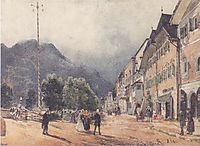 The Esplanade in Ischl, c.1840, altrudolf