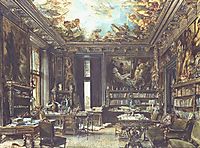 The library in the Palais Dumba, 1877, altrudolf