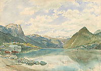 Mountain landscape with the Grundlsee, altrudolf