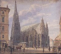 The St. Stephen-s Cathedral in Vienna, 1831, altrudolf