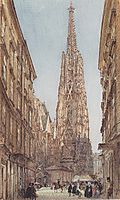 The St. Stephen-s Cathedral in Vienna, 1847, altrudolf