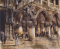 View of the Ducal Palace in Venice, 1874, altrudolf