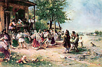Round-dance at Aninoasa, 1890, aman