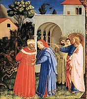 The Apostle St. James the Great Freeing the Magician Hermogenes, 1435, angelico