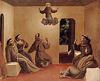 Apparition of St. Francis at Arles, 1429, angelico