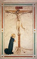 Crucifixion with St. Dominic , c.1442, angelico