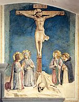 Crucifixion with the Virgin and Sts. Cosmas, John the Evangelist and Peter Martyr, 1442, angelico
