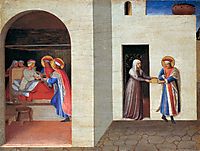 The Healing of Palladia by Saint Cosmas and Saint Damian, 1440, angelico