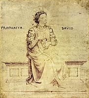 King David Playin a Psaltery, c.1430, angelico