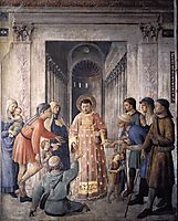 St. Lawrence giving alms, 1449, angelico
