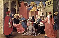 St. Peter Preaching in the Presence of St. Mark, c.1433, angelico