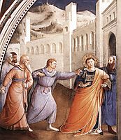 St. Stephen Being Led to his Martyrdom, 1449, angelico
