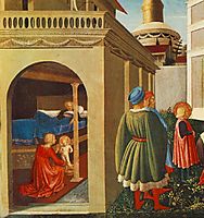 The Story of St. Nicholas. Birth of St. Nicholas, 1448, angelico
