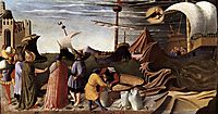 The Story of St. Nicholas: St. Nicholas saves the ship, 1448, angelico