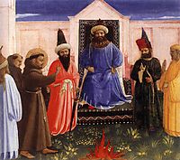 The Trial by Fire of St. Francis before the Sultan, c.1429, angelico
