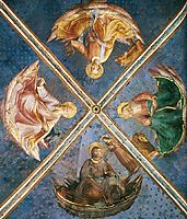 View of the chapel vaulting, 1449, angelico