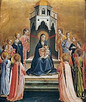 Virgin and Child Enthroned with Twelve Angels, c.1430, angelico