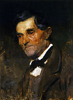 Portrait of a man in a bow tie, 1890, azbe