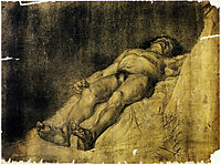 Study of a man, 1886, azbe