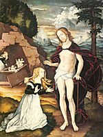 Christ as a gardener (Noli me tangere), 1539, baldung